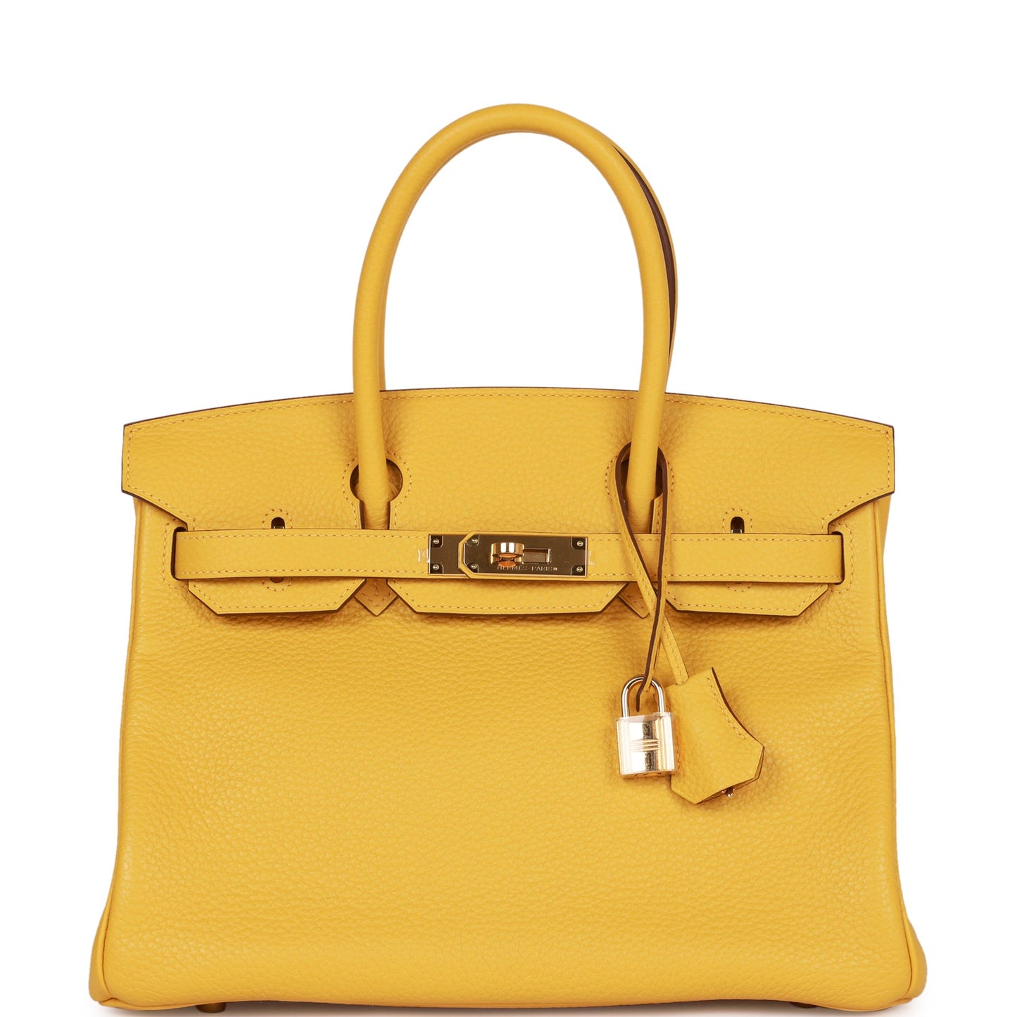 Hermes Birkin 30 Soleil Clemence Gold Hardware