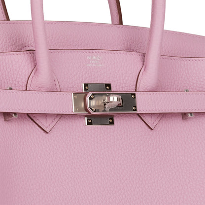 Hermes Birkin 30 Mauve Sylvestre Clemence Palladium Hardware