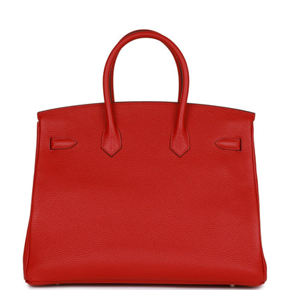 Hermes Birkin 35 Rouge de Coeur Togo Palladium Hardware