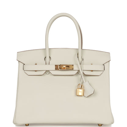 Hermes Birkin 30 Mushroom Togo Gold Hardware