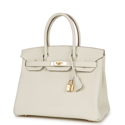 Hermes Birkin 30 Mushroom Togo Gold Hardware