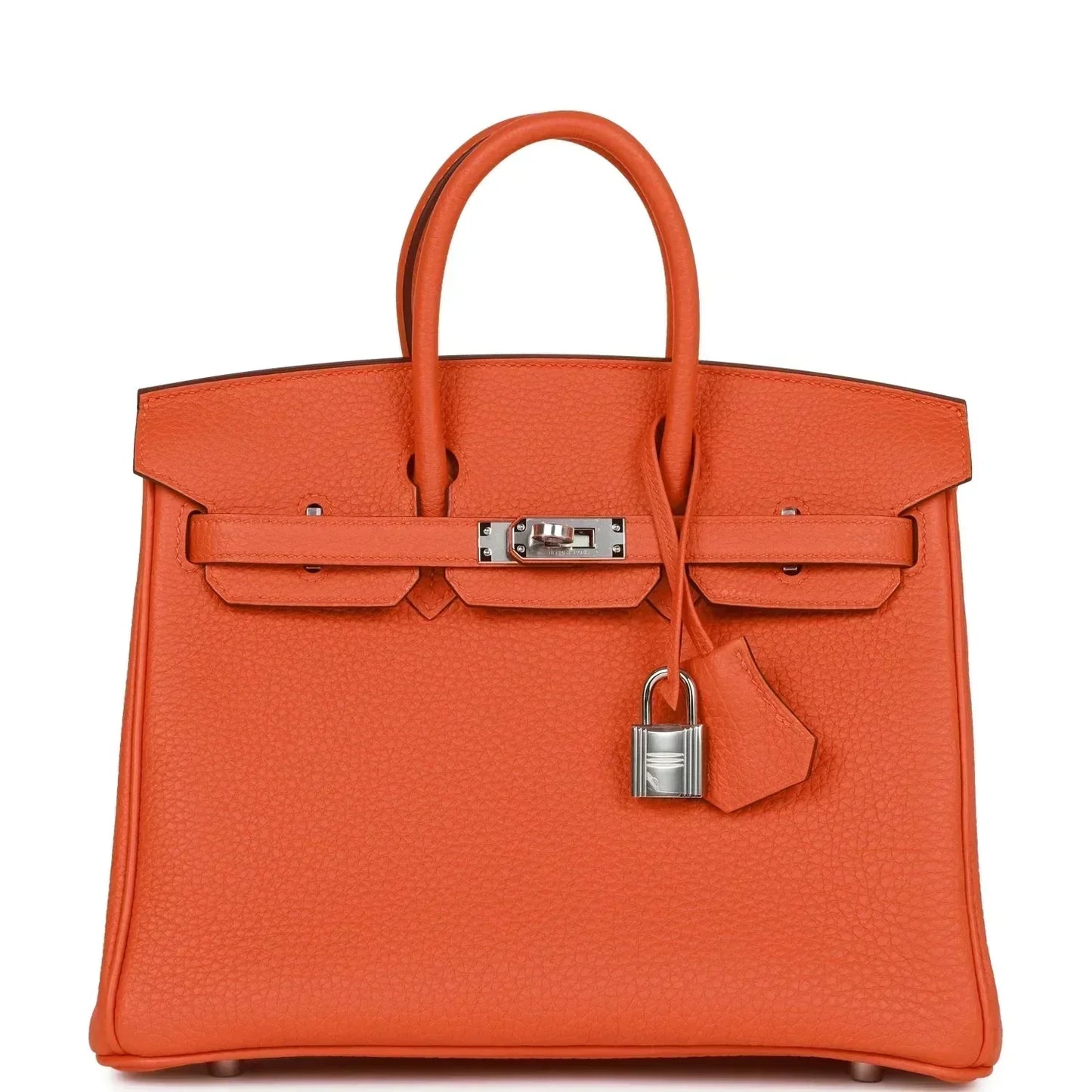 Hermes Birkin 25 Orange Togo Palladium Hardware