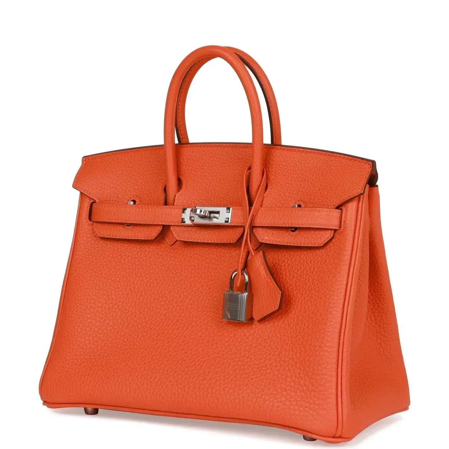 Hermes Birkin 25 Orange Togo Palladium Hardware