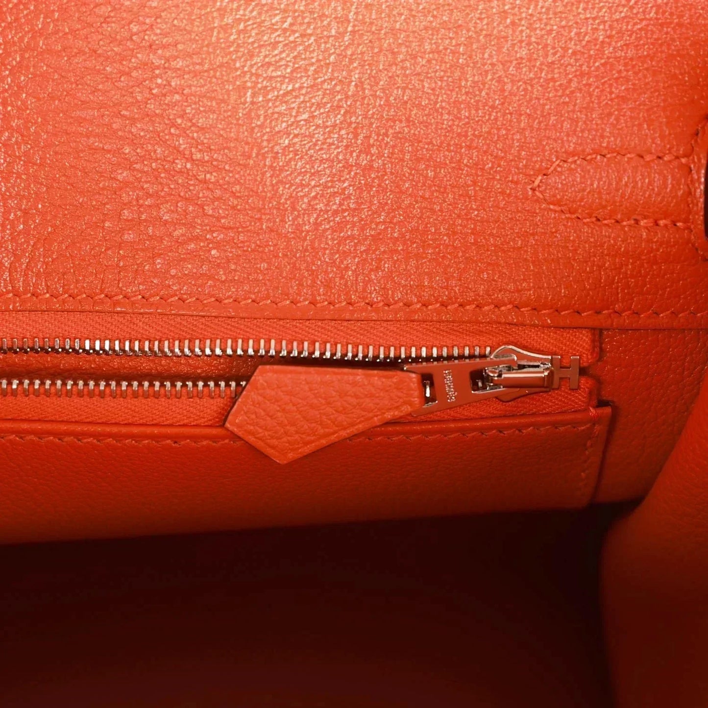 Hermes Birkin 25 Orange Togo Palladium Hardware