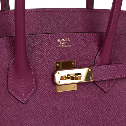 Hermes Birkin 35 Anemone Epsom Gold Hardware