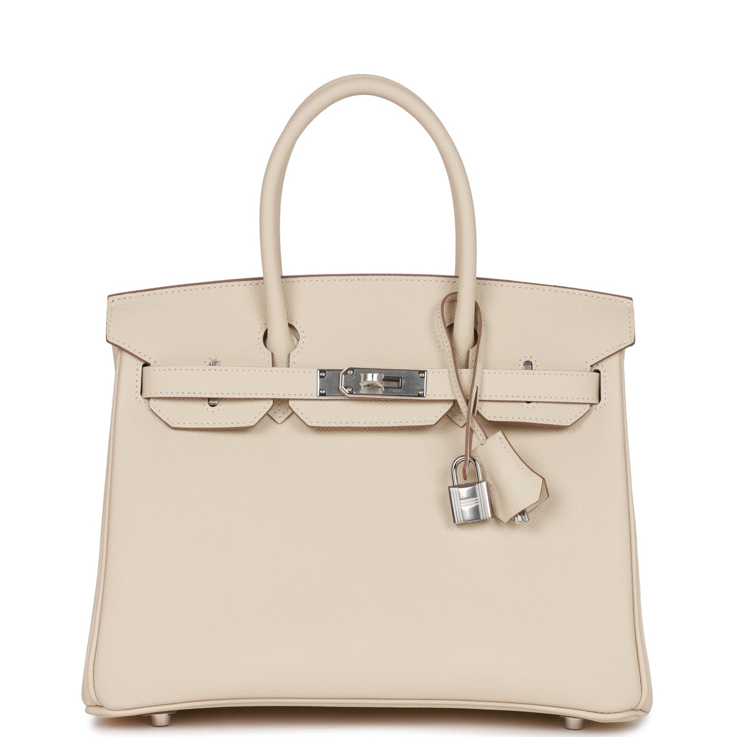 Hermes Birkin 30 Craie Epsom Palladium Hardware