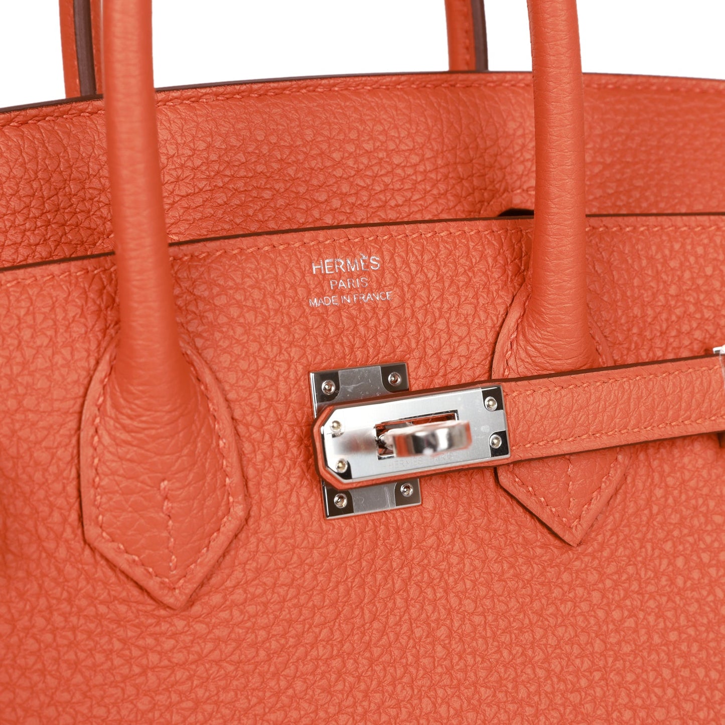 Hermes Birkin 25 Orange Togo Palladium Hardware