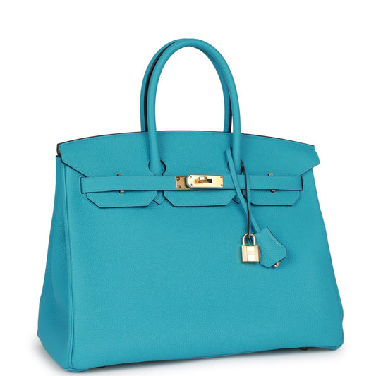 Hermes Birkin 35 Bleu de Nord Togo Goldhardware