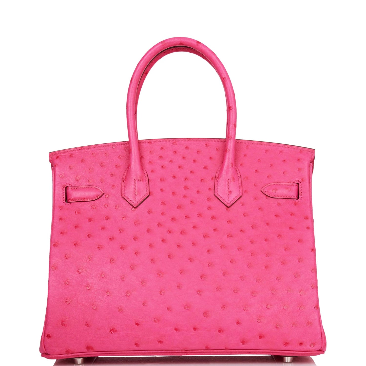 Hermes Birkin 30 Rose Tyrien Ostrich Palladium Hardware