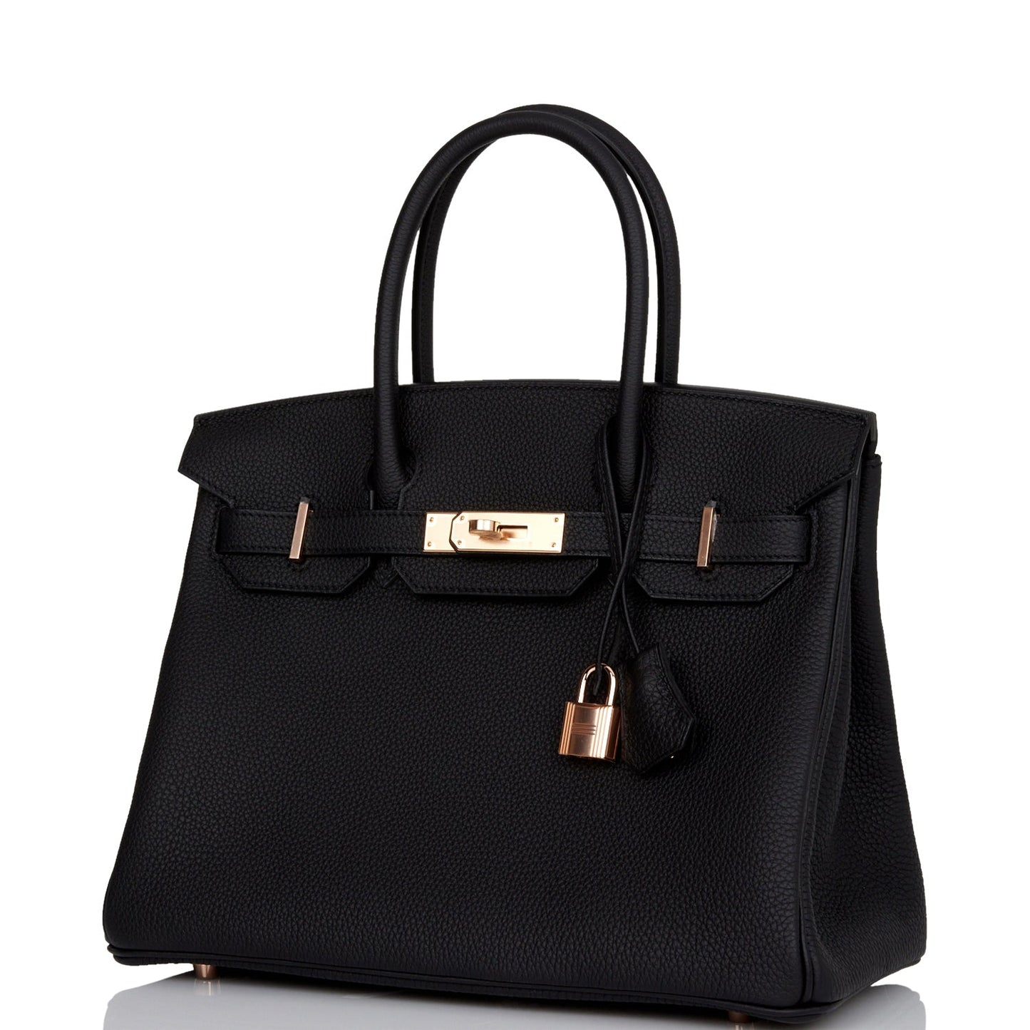 Hermes Birkin 30 Black Togo Rose Gold Hardware