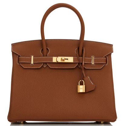 Hermes Birkin 30 Gold Togo Gold Hardware