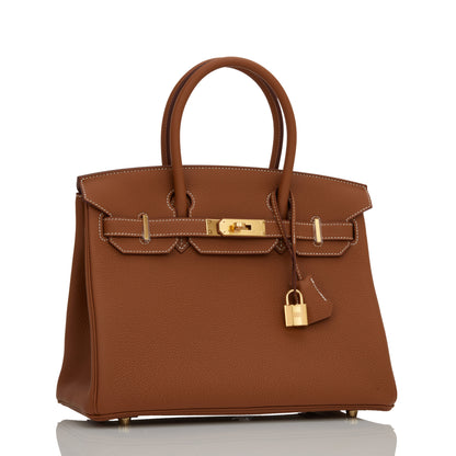 Hermes Birkin 30 Gold Togo Gold Hardware