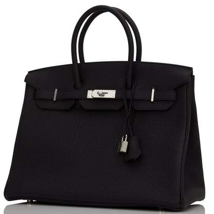 Hermes Birkin 35 Black Togo Palladium Hardware