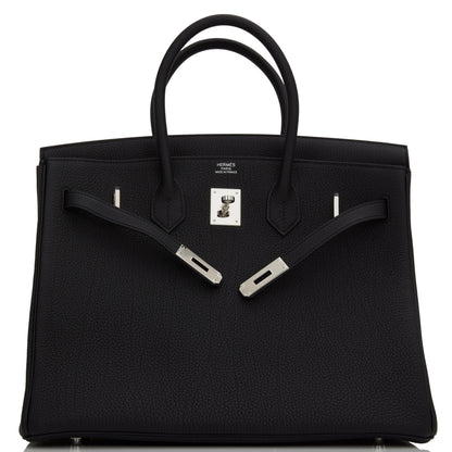 Hermes Birkin 35 Black Togo Palladium Hardware