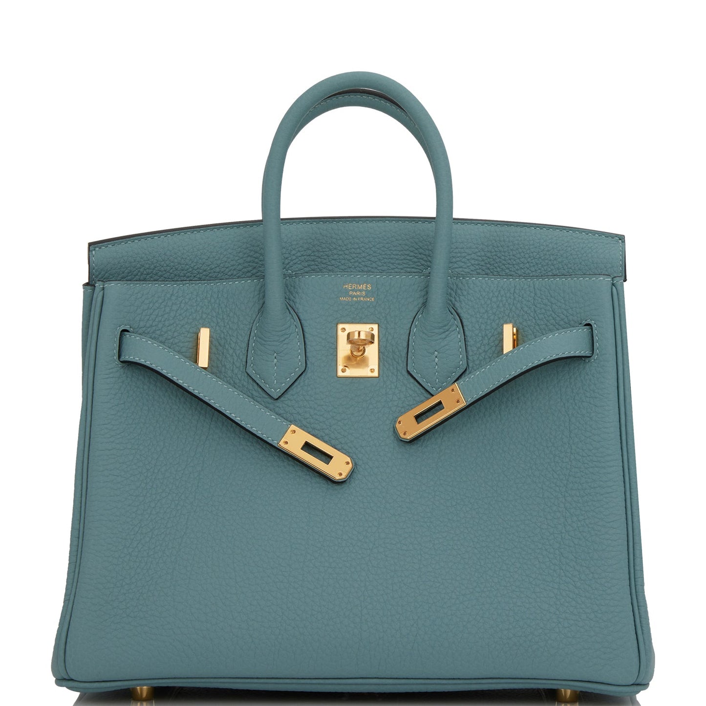 Hermes Birkin 25 Ciel Togo Gold Hardware