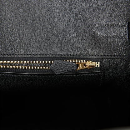 Hermes Birkin 35 Black Togo Gold Hardware