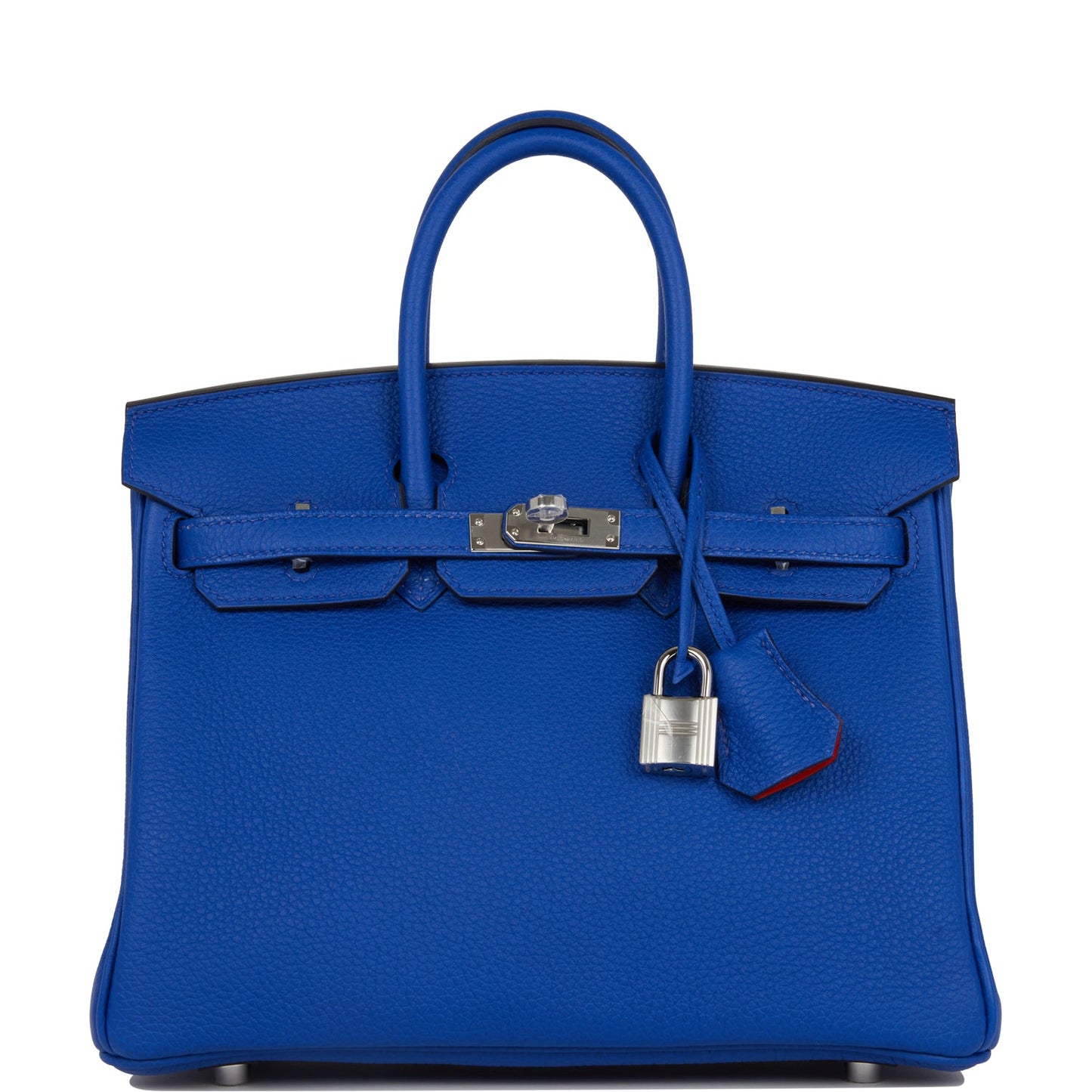 Hermes Birkin 25 Bleu Royal Verso Togo Palladium Hardware