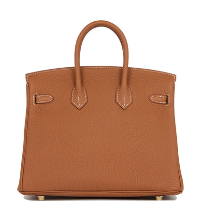 Hermes Birkin 25 Gold Togo Gold Hardware