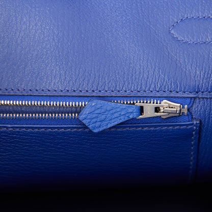 Hermes Birkin 35 Bleu Electric Togo Palladium Hardware