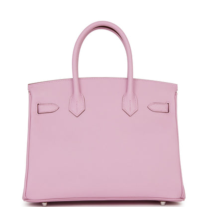 Hermes Birkin 30 Mauve Sylvestre Epsom Palladium Hardware