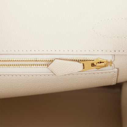 Hermes Birkin 30 Craie Epsom Gold Hardware