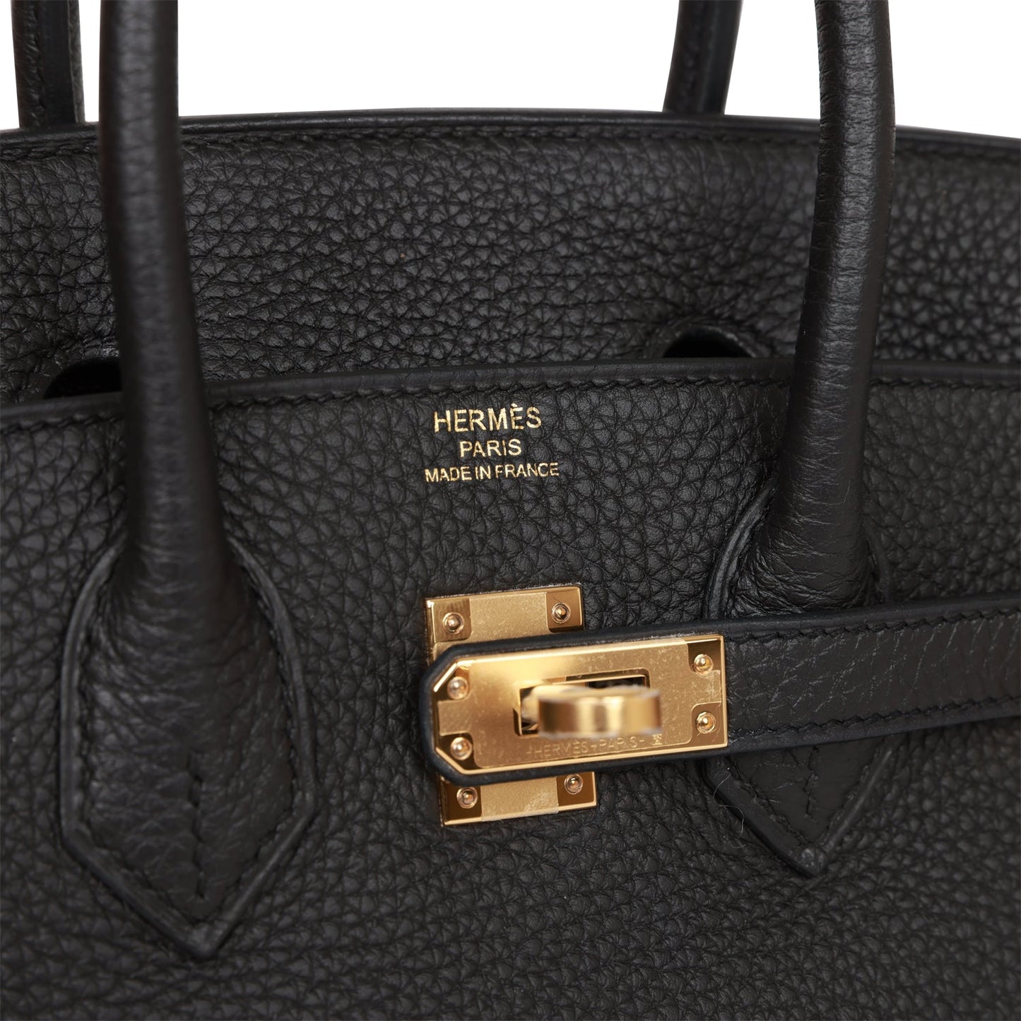 Hermes Birkin 25 Black Togo Gold Hardware