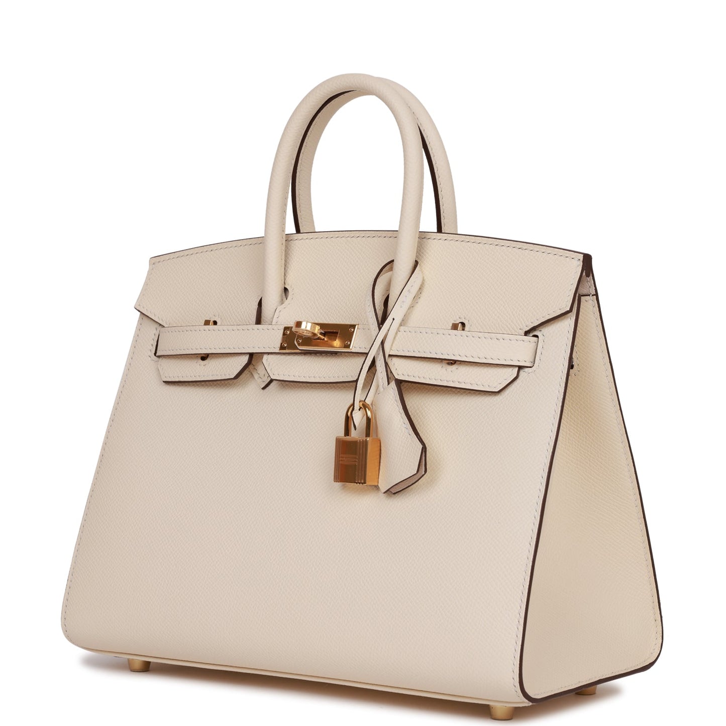 Hermes Birkin Sellier 25 Nata Epsom Gold Hardware