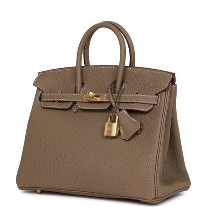 Hermes Birkin 25 Etoupe Togo Gold Hardware