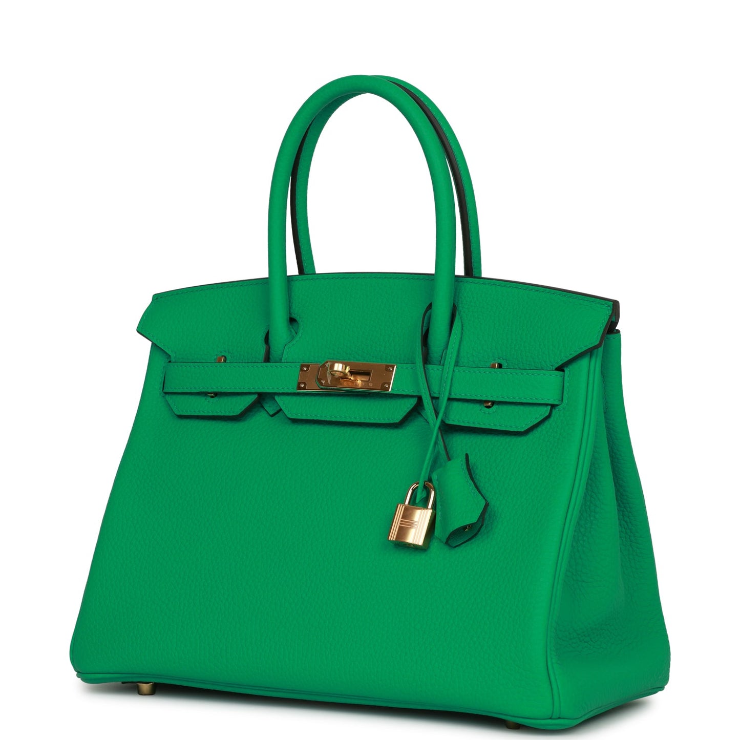 Hermes Birkin 30 Menthe Clemence Gold Hardware