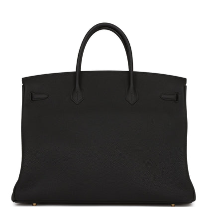 Hermes Birkin 40 Black Togo Gold Hardware