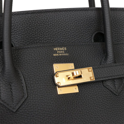 Hermes Birkin 40 Black Togo Gold Hardware