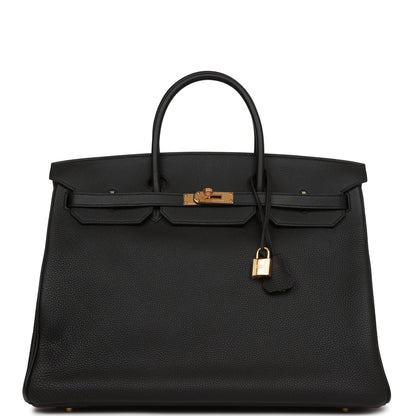 Hermes Birkin 40 Black Togo Gold Hardware