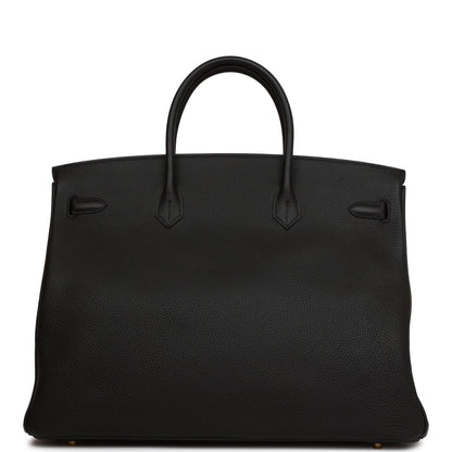 Hermes Birkin 40 Black Togo Gold Hardware