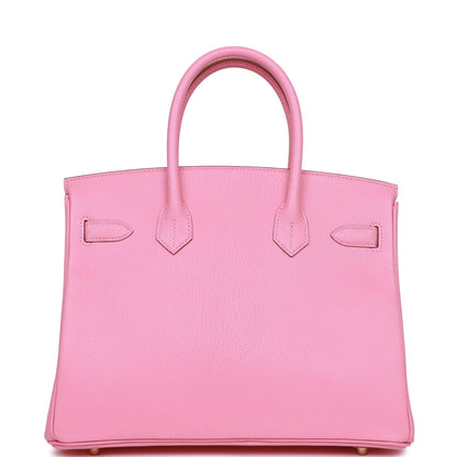 Hermes Birkin 30 Rose Confetti Chevre Gold Hardware