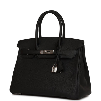 Hermes Birkin 30 Black Togo Palladium Hardware