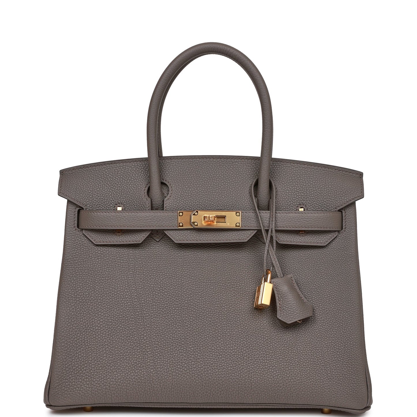 Hermes Birkin 30 Etain Togo Gold Hardware