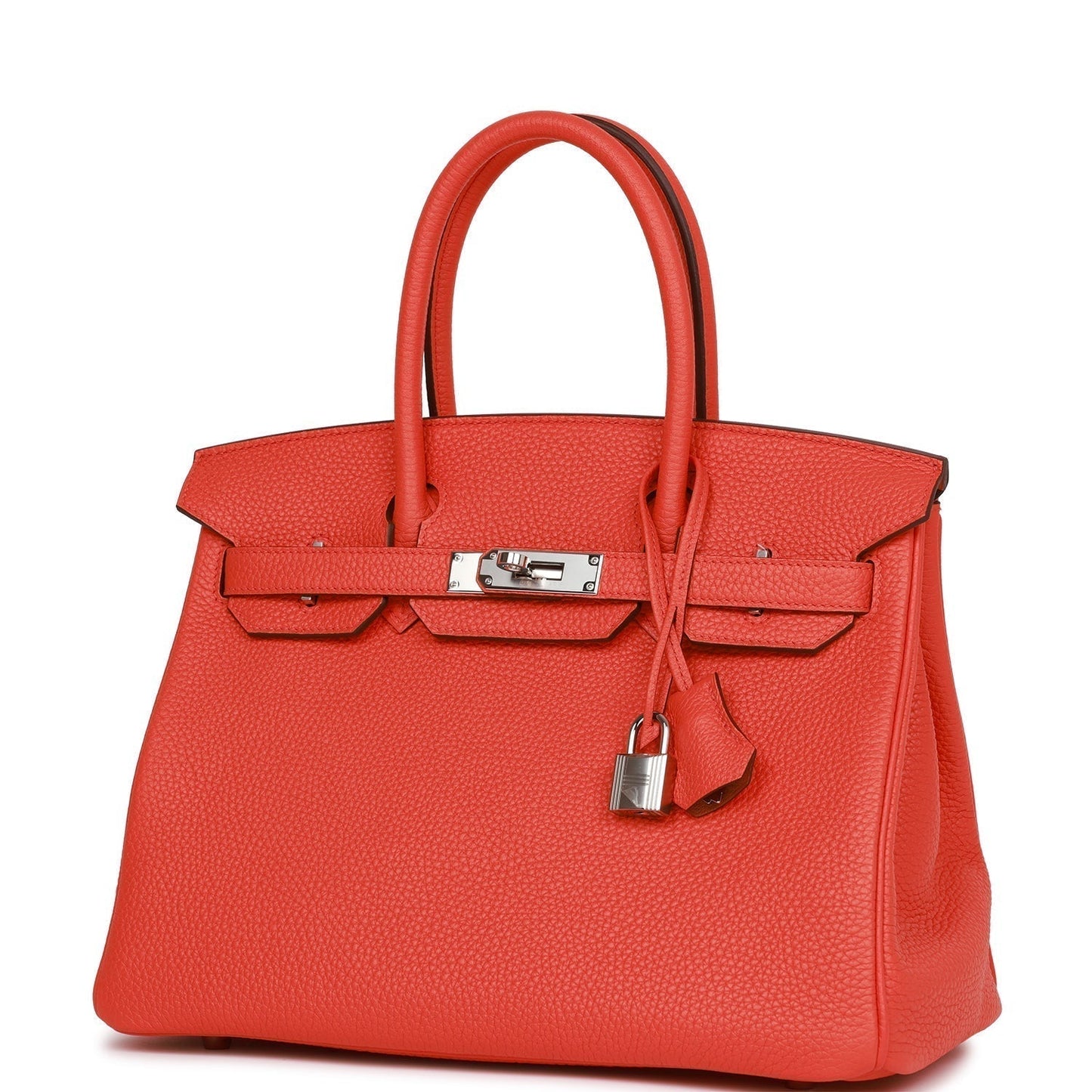 Hermes Birkin 30 Orange Poppy Verso Togo Palladium Hardware