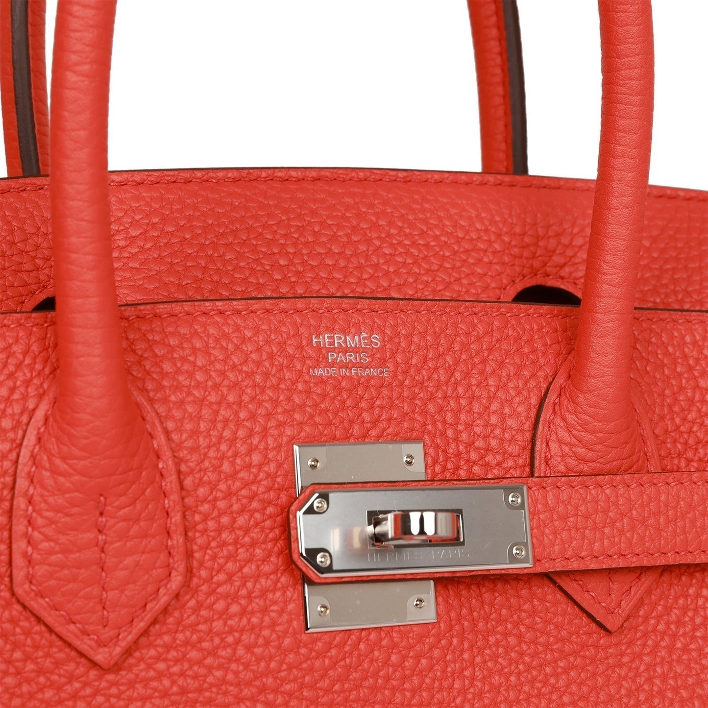 Hermes Birkin 30 Orange Poppy Verso Togo Palladium Hardware