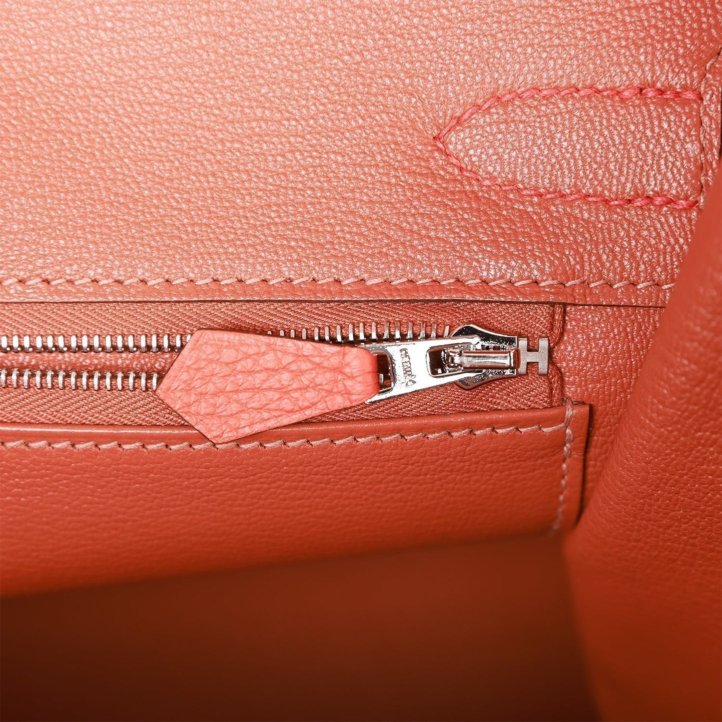 Hermes Birkin 30 Orange Poppy Verso Togo Palladium Hardware