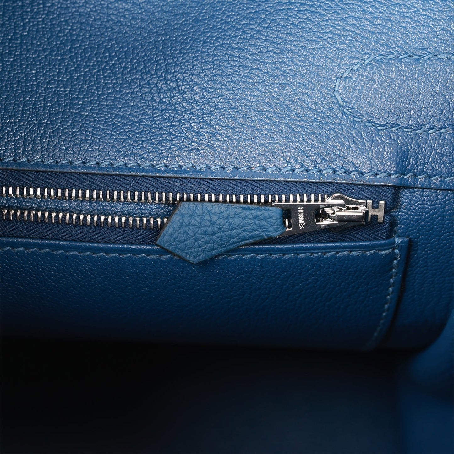 Hermes Birkin 30 Deep Blue Togo Palladium Hardware