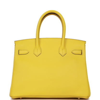 Hermes Birkin 30 Jaune de Naples Taurillon Novillo Gold Hardware