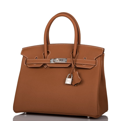 Hermes Birkin 30 Gold Togo Palladium Hardware