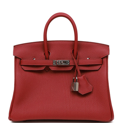 Hermes Birkin 25 Rouge Grenat Togo Palladium Hardware