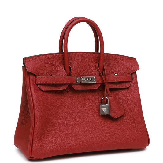 Hermes Birkin 25 Rouge Grenat Togo Palladium Hardware