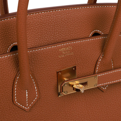 Hermes Birkin 35 Gold Togo Gold Hardware