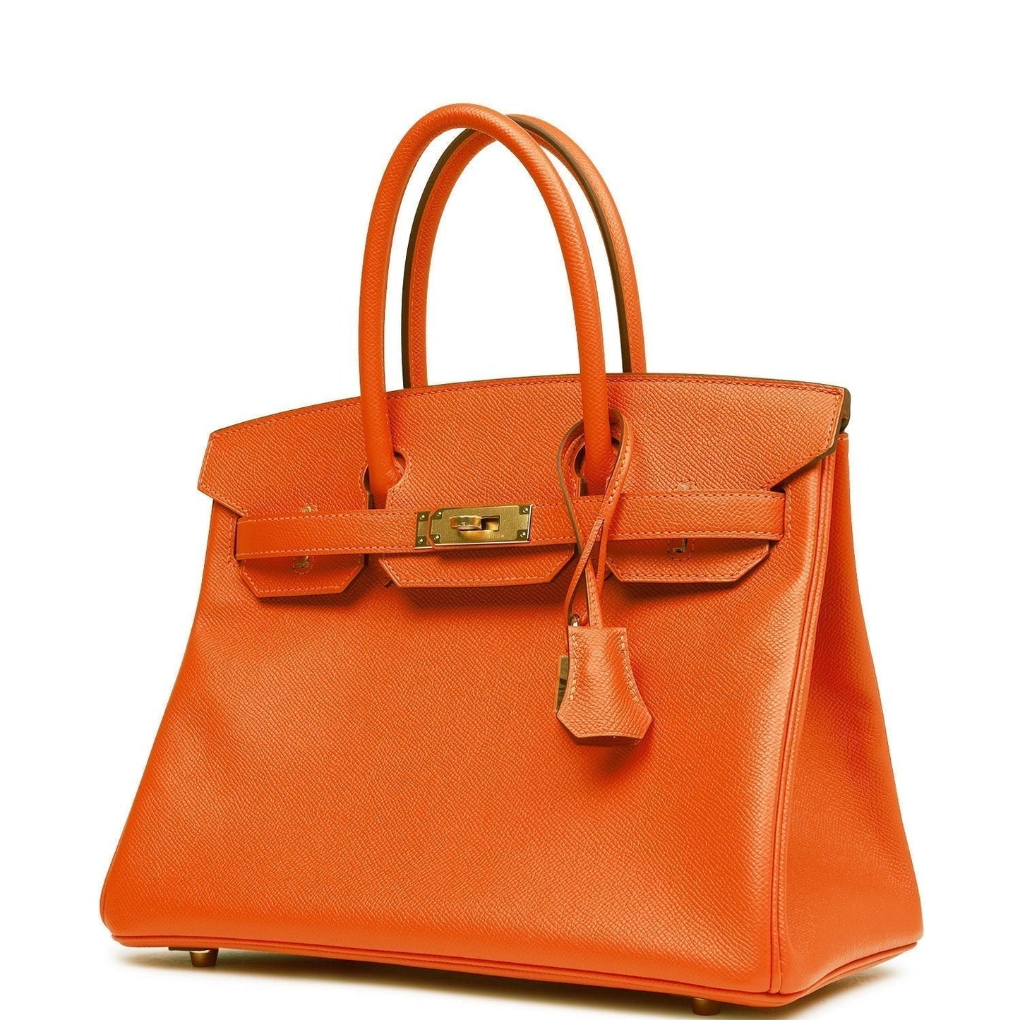 Hermes Birkin 30 Feu Epsom Gold Hardware