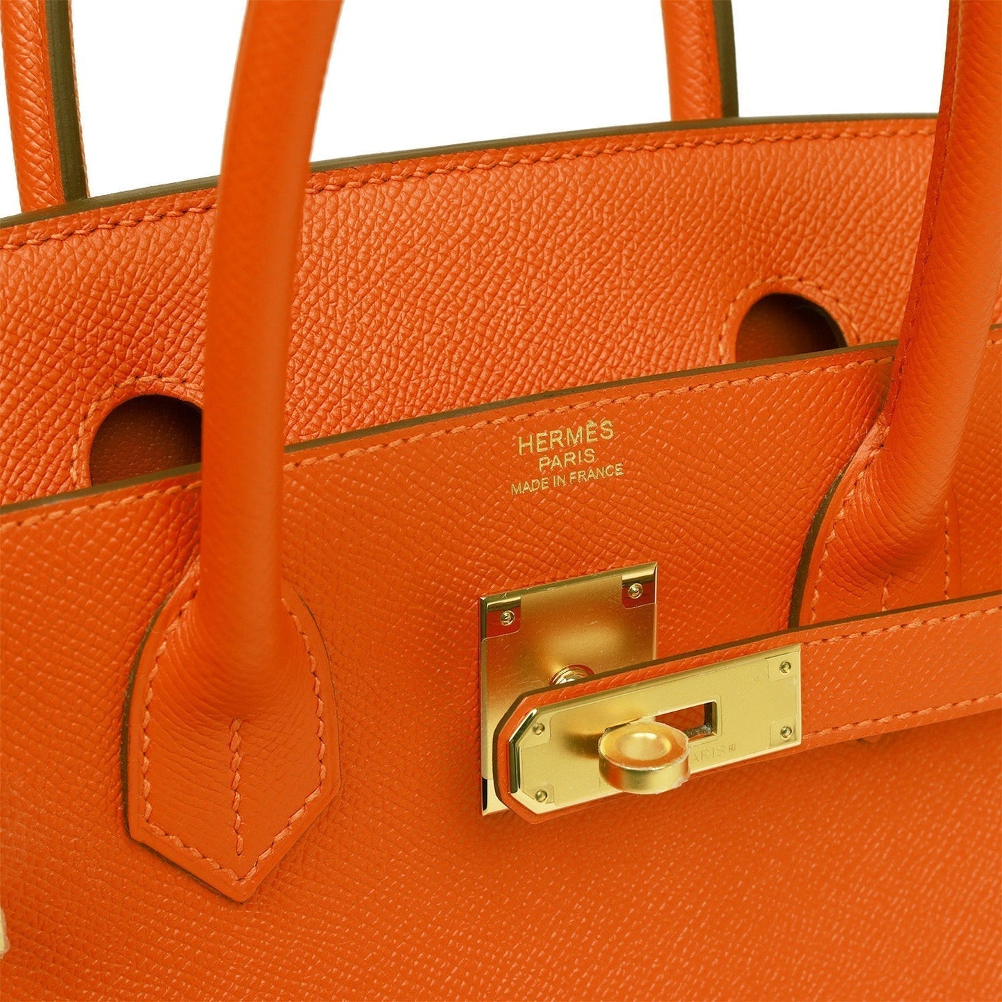 Hermes Birkin 30 Feu Epsom Gold Hardware