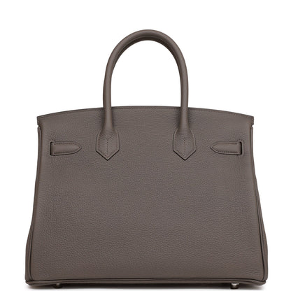 Hermes Birkin 30 Etain Togo Palladium Hardware