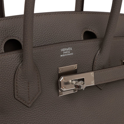 Hermes Birkin 30 Etain Togo Palladium Hardware