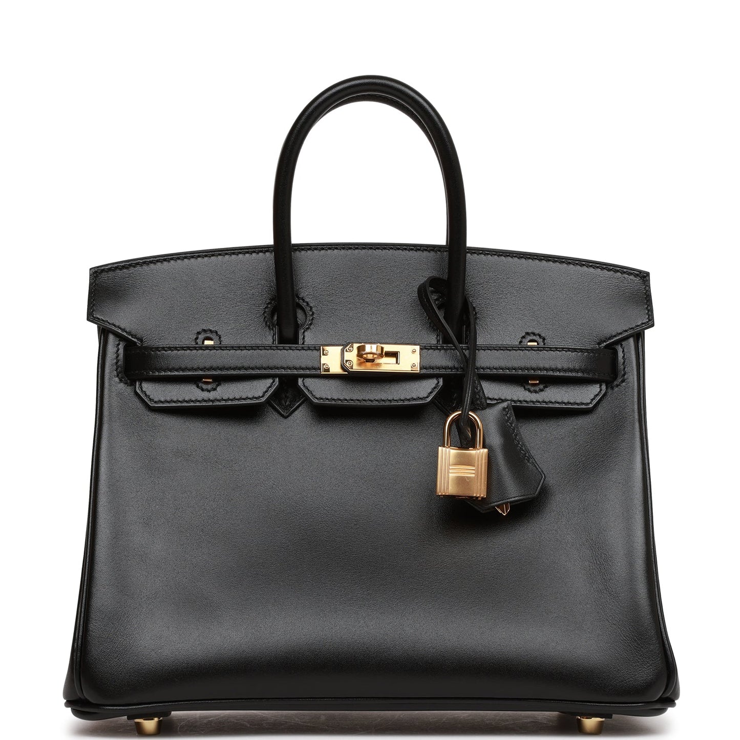 Hermes Birkin 25 Black Tadelakt Gold Hardware